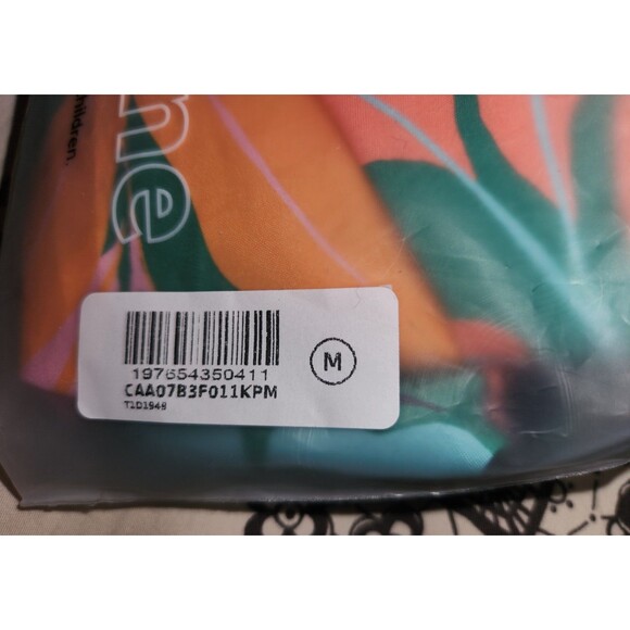 *NWT* Cupshe Tropical Leaf Print Plunge Mini Dress | Coverup | Size Medium - Picture 8 of 8